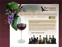 Tablet Screenshot of barringtoncellars.com